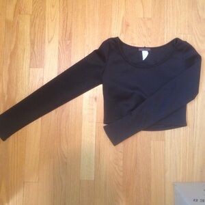 Black Cropped Top